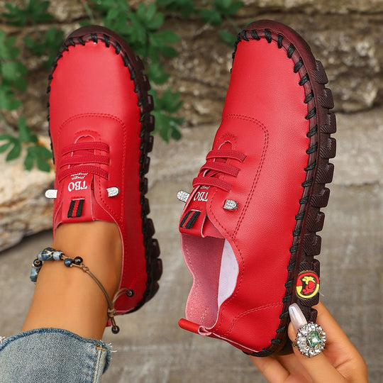 Damen Bequeme Ledersneaker mit innovativem Sohlenprofil EB
