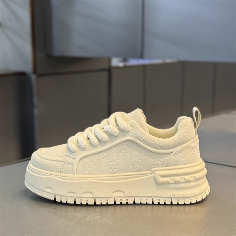 Damen modische Chunky Sneakers mit rutschfester Sohle und atmungsaktivem Obermaterial EB