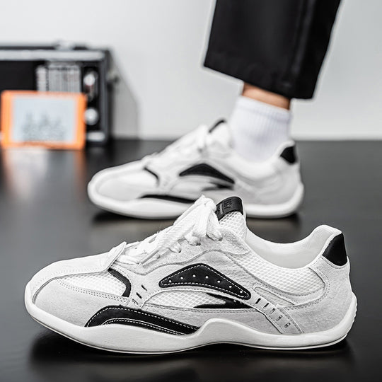 Herren Wildleder-Mesh Casual-Sneaker mit ergonomischer Komfortsohle EB