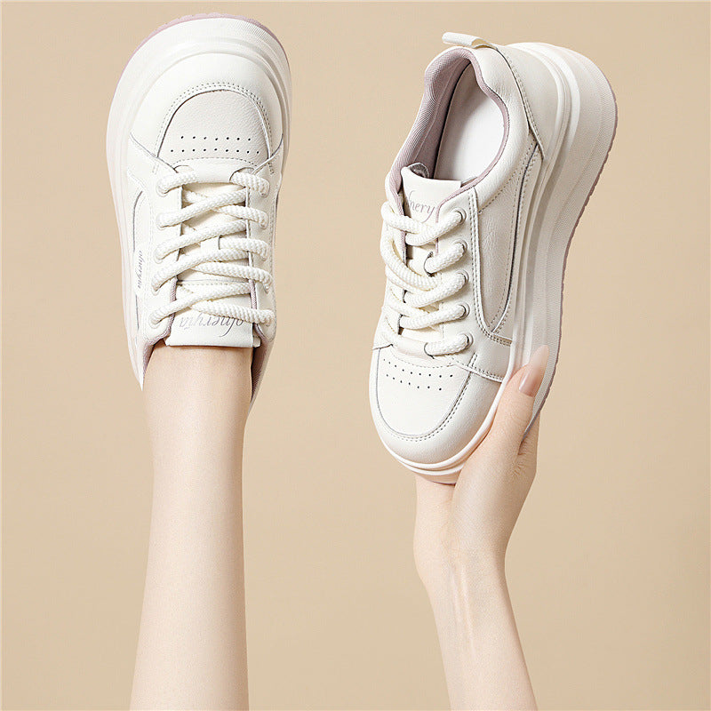 Damen trendige Plateau Sneaker mit extra dämpfender Sohle EB
