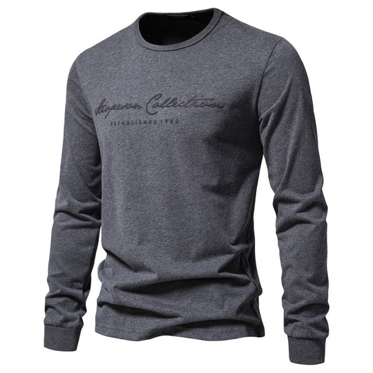 Herren Langarmshirt mit zeitgemäßer Schriftzug EB