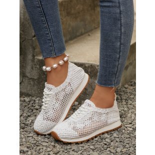 Damen atmungsaktive und flexible Netz-Sneaker EB