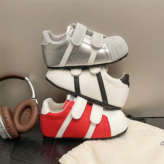 Damen sportliche Sneaker mit verstellbarem Klettverschluss und rutschfester Sohle EB