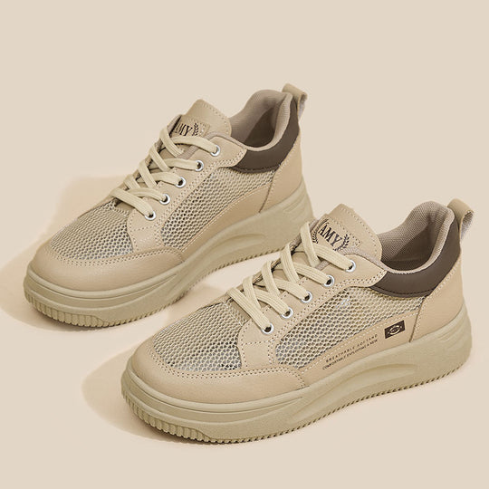 Damen modische Lightweight Sneakers mit atmungsaktivem Mesh und komfortabler Dämpfung EB