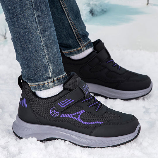 Damen Sportliche Schnür-Sneaker mit integrierter Wärmeisolierung und rutschfester Sohle EB