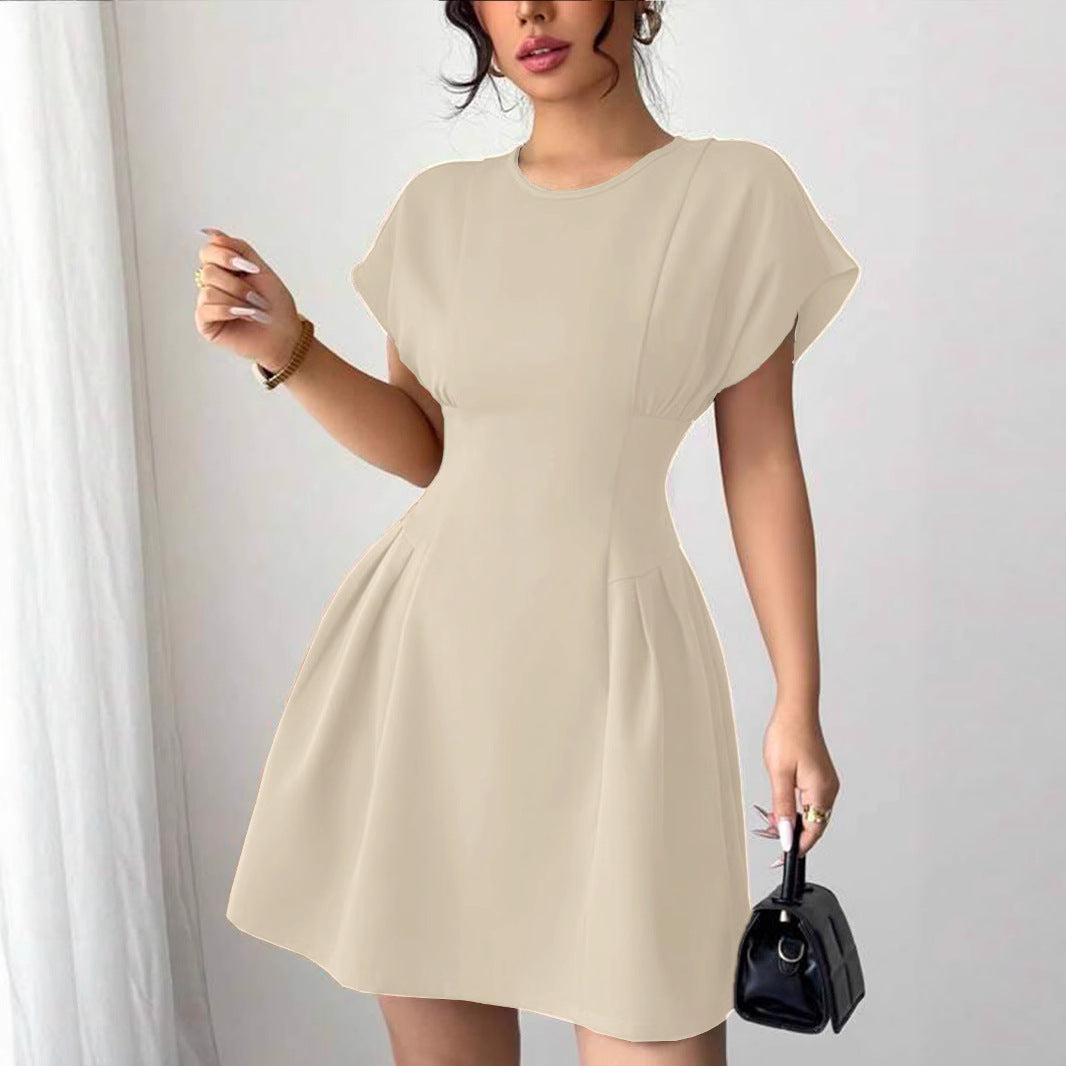 Damen Wickelkleid mit elegantem Schnitt und fließendem Rock EB