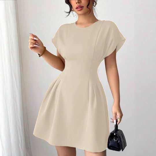 Damen Wickelkleid mit elegantem Schnitt und fließendem Rock EB