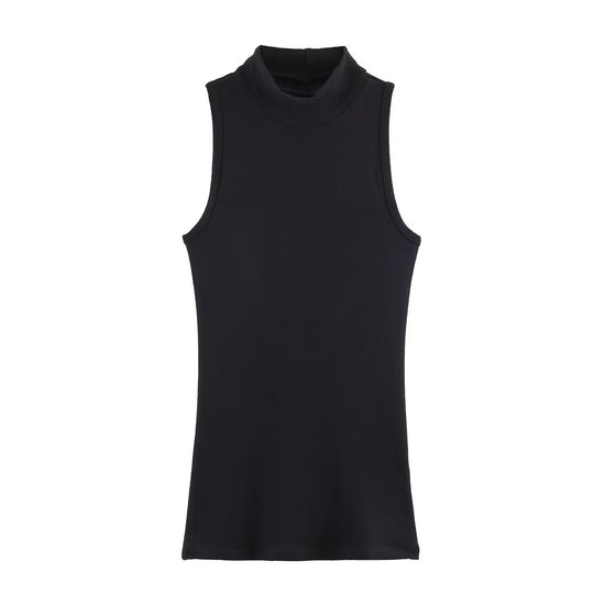 Damen Rollkragen-Tanktop aus weichem Stretch-Material EB