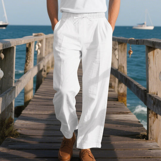 Herren Bequeme Strandhose mit verstellbarem Kordelzug EB