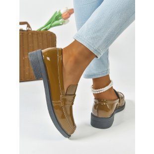 Damen modische Slipper mit trendigem Glanz und rutschfester Sohle EB