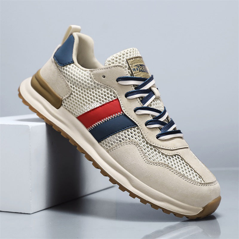 Damen Sportliche Sneakers mit atmungsaktivem Mesh-Obermaterial und stabiler Gummisohle EB