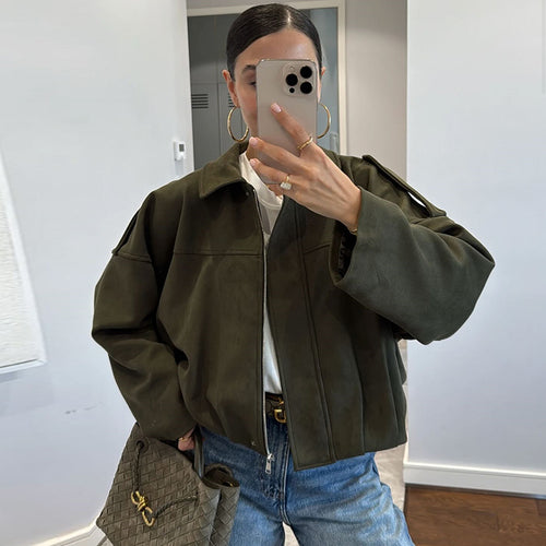 Damen Oversize-Camouflagejacke EB