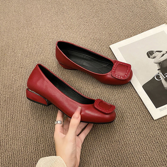Damen Ballerinas mit modischem Schnallen-Design EB