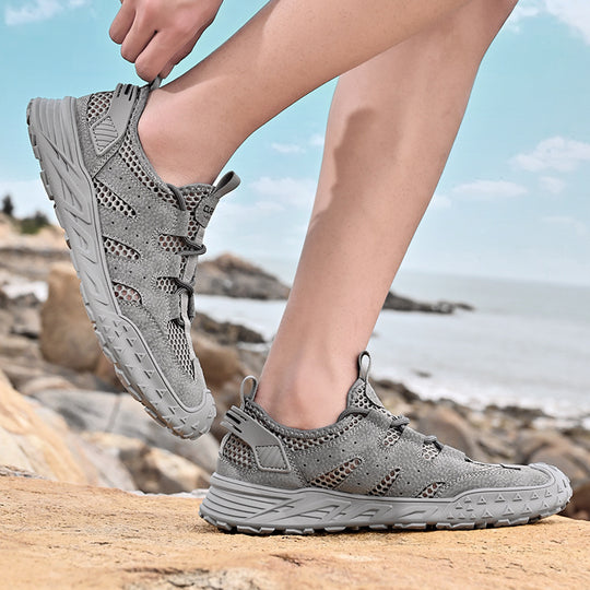 Damen Sportliche Mesh Freizeit-Sneaker EB