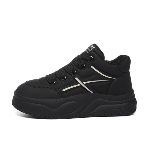Damen trendige High-Top Sneakers mit extraleichter Sohle und kuscheligem Futter EB