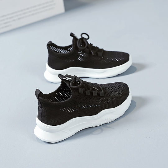 Damen atmungsaktive Freizeitsneaker mit innovativem Netzdesign und rutschfester Sohle EB