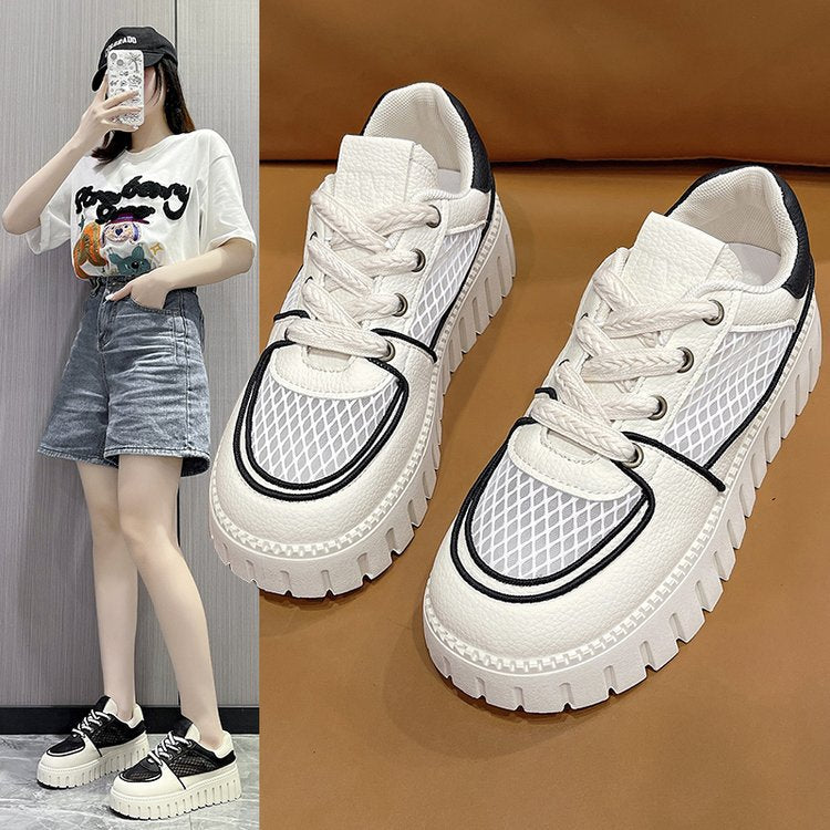 Damen Chunky Sneakers mit atmungsaktivem Netzdesign und rutschfester Sohle EB