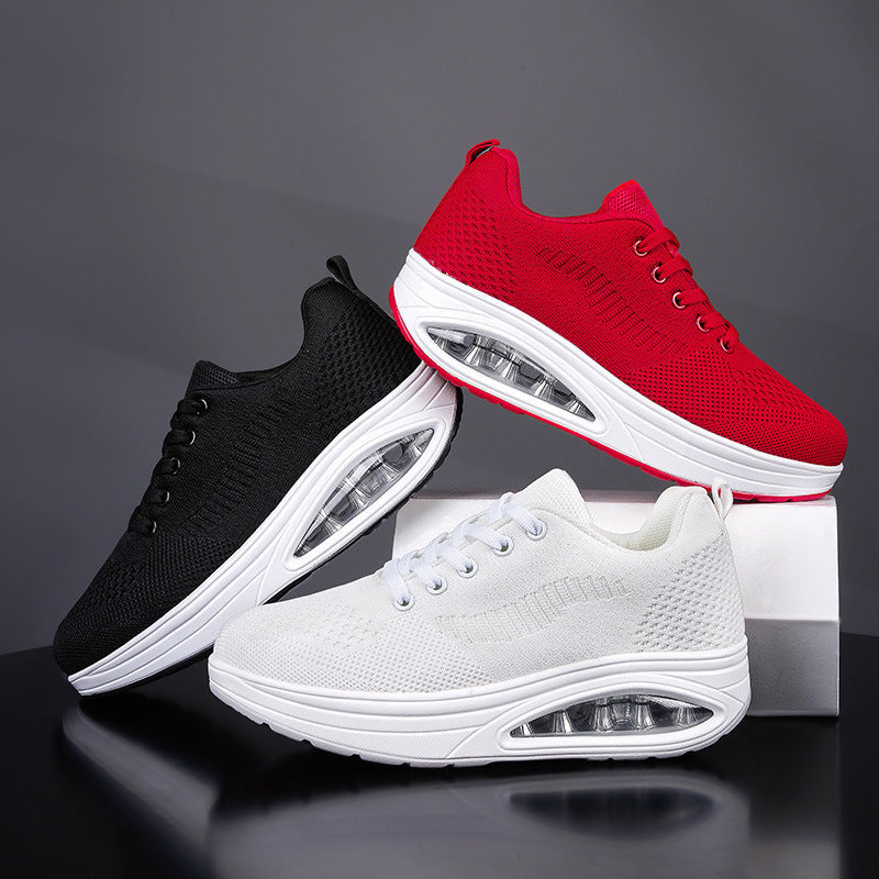 Damen Sportliche Sneakers mit dämpfendem Luftpolstersystem und atmungsaktiver Konstruktion EB
