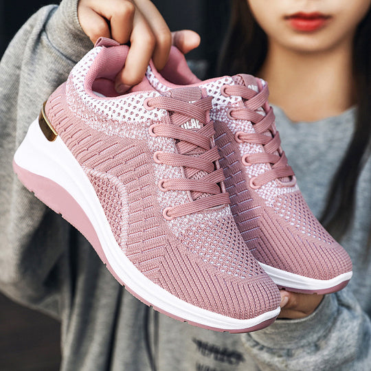 Damen Sportliche Sneakers mit atmungsaktivem Mesh-Obermaterial und ergonomischer Dämpfung EB