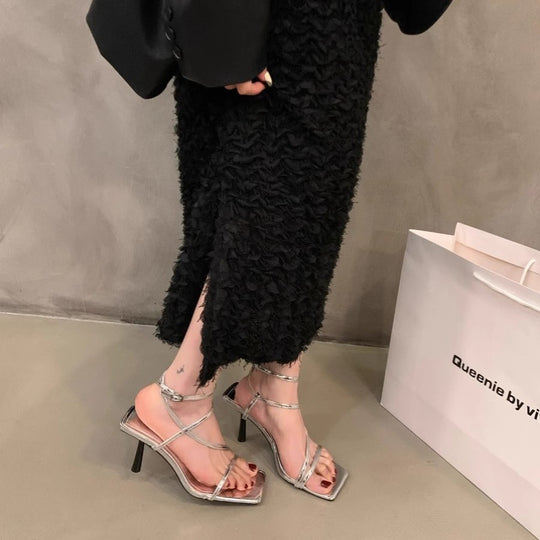 Damen elegante Slingback-Pumps mit verstellbaren Riemen EB
