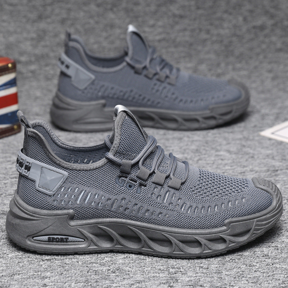 Damen Sportliche Comfort-Sneaker mit atmungsaktiver Mesh-Konstruktion und rutschfester Sohle EB