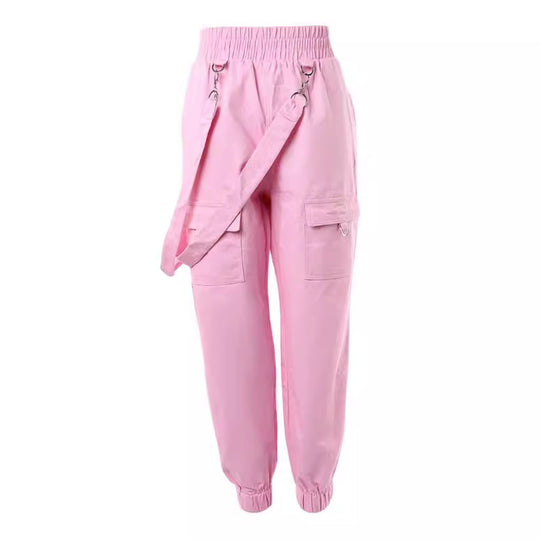 Damen Cargo-Hose mit praktischen Taschen und stylischem Gürtel EB