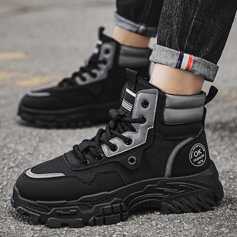 Damen Hohe Sneakers mit robustem Sohlenprofil und modernem Design EB