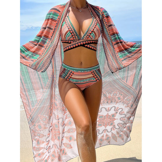 Damen Hochwertiger Bikini-Set mit einzigartigem Muster EB