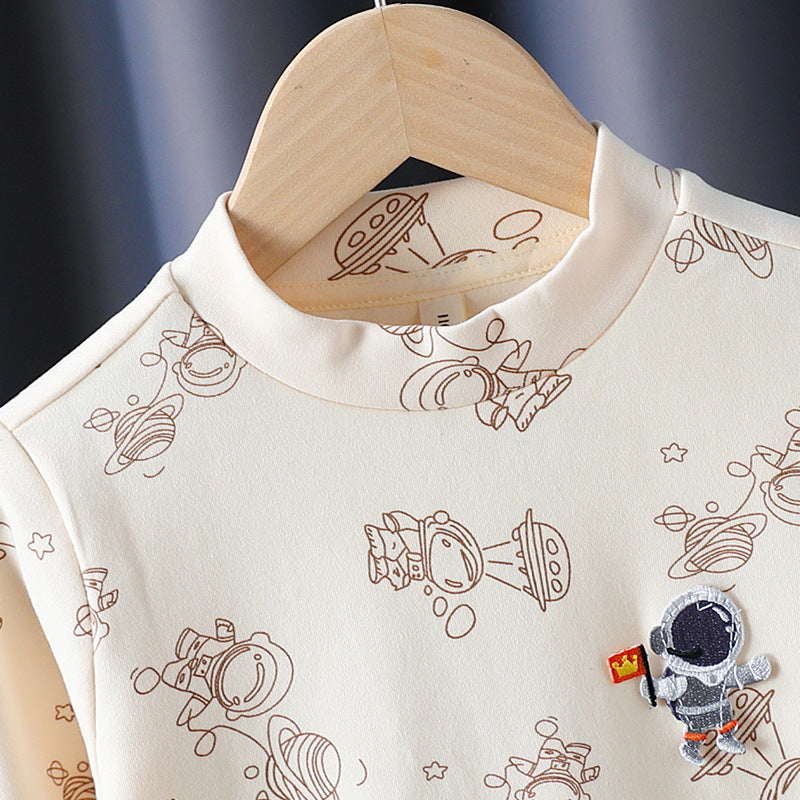 Jungen langärmliges Astronauten T-Shirt EB