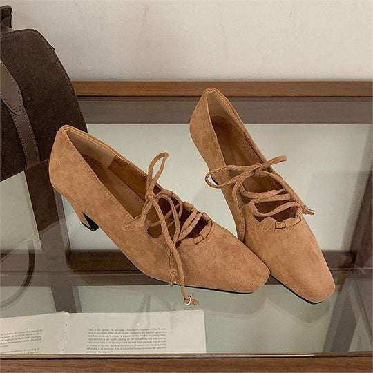 Damen modische Schnürschuhe mit offenem Design EB