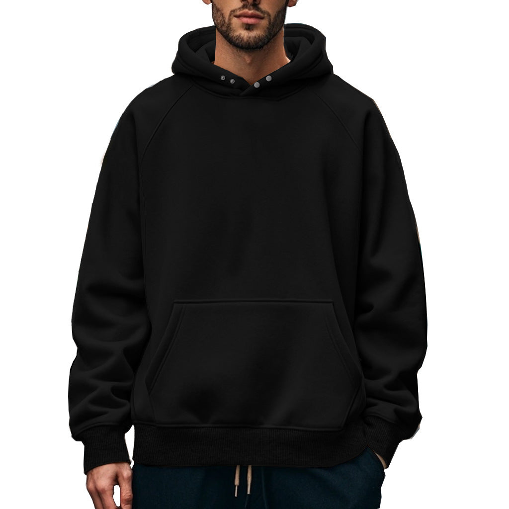 Herren Kapuzenpullover mit lässigem Schnitt und praktischer Kängurutasche EB