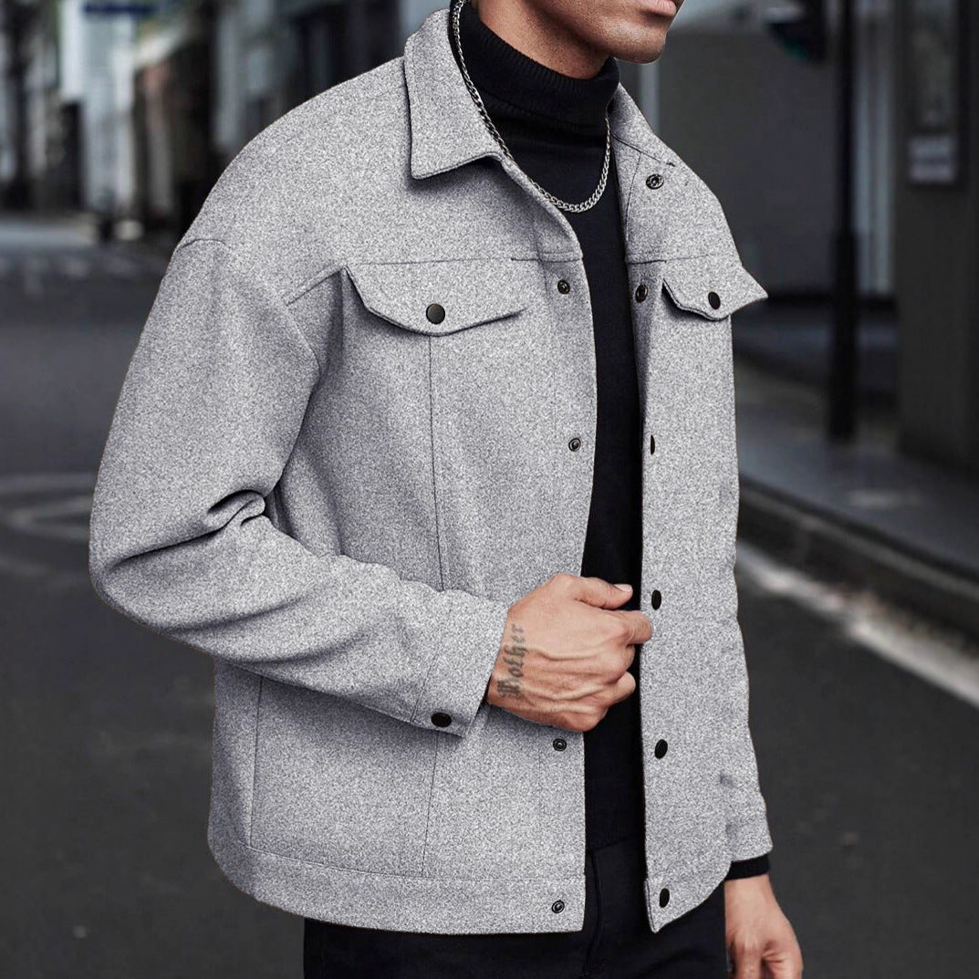 Herren moderne Freizeitjacke im lässigen Schnitt EB