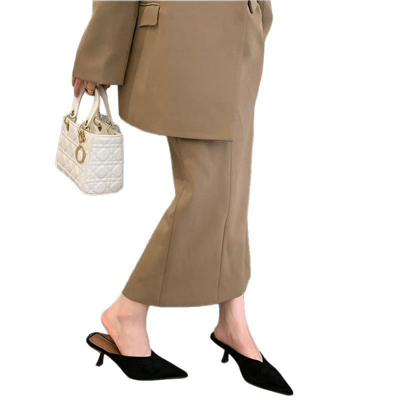 Damen elegante Slingback Mules mit spitzem Design EB