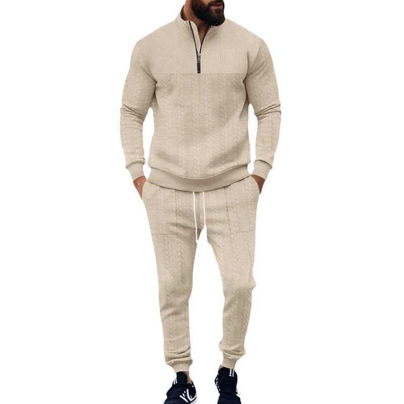 Herren Sportliches Freizeit-Set aus atmungsaktivem Material mit strukturiertem Design EB