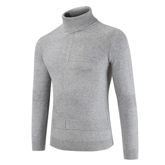 Herren Rollkragenpullover aus weichem Strickmaterial mit modernem Design EB