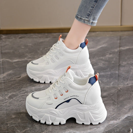 Damen Sportliche Sneakers mit atmungsaktivem Mesh-Obermaterial und dämpfender Sohle EB