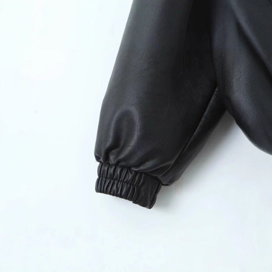 Damen lässige jacke mit elastischem Saum und praktischen Taschen EB