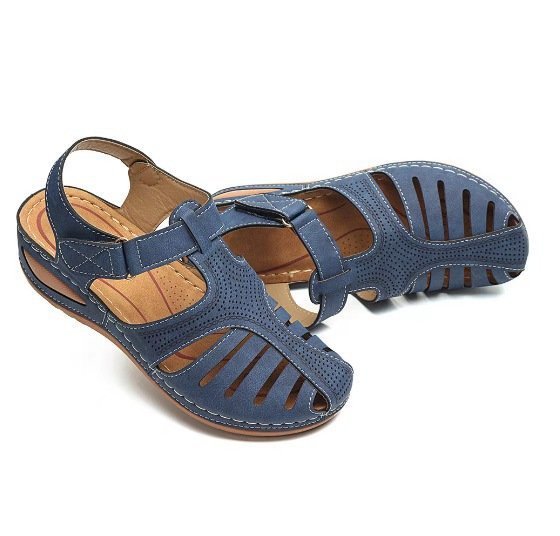Damen komfortable und luftige Sandalen mit verstellbarem Riemen EB