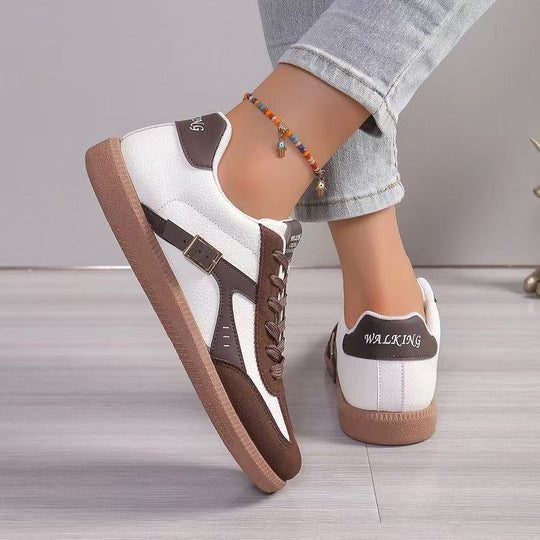 Damen Retro-Sneaker mit Gummisohle, leichtem Textilfutter und Komfortfußbett EB
