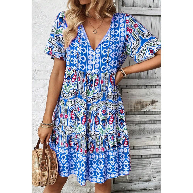 Damen Sommerkleid im Vintage-Stil EB