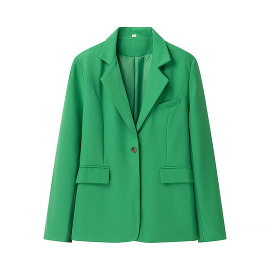 Damen elegante Blazerjacke mit strukturiertem Design und praktischen Taschen EB