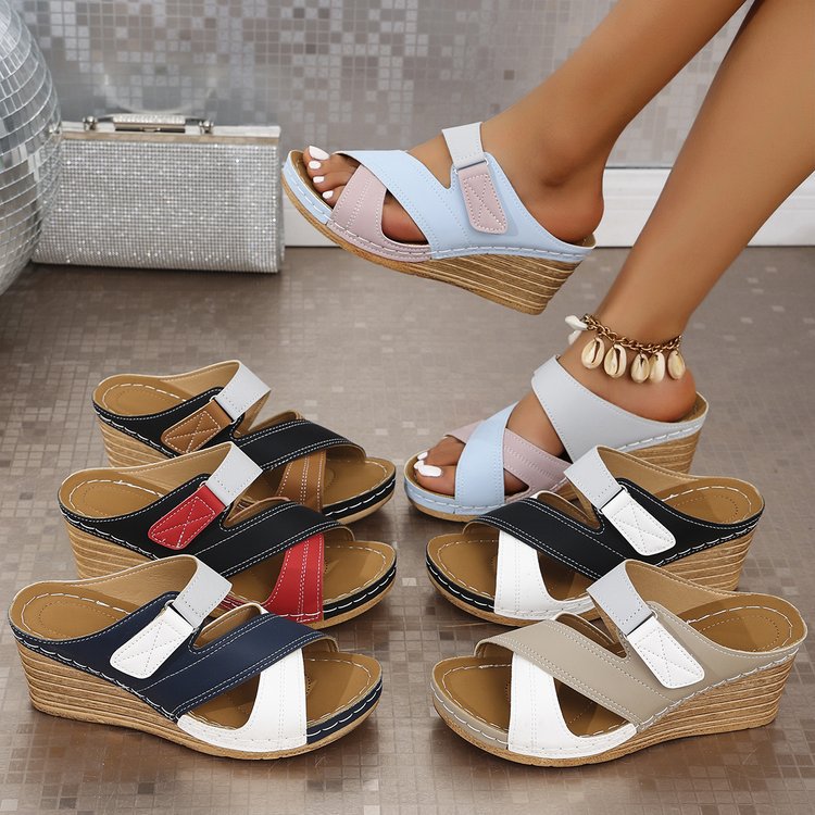 Damen Bequeme Keil-Sandalen EB