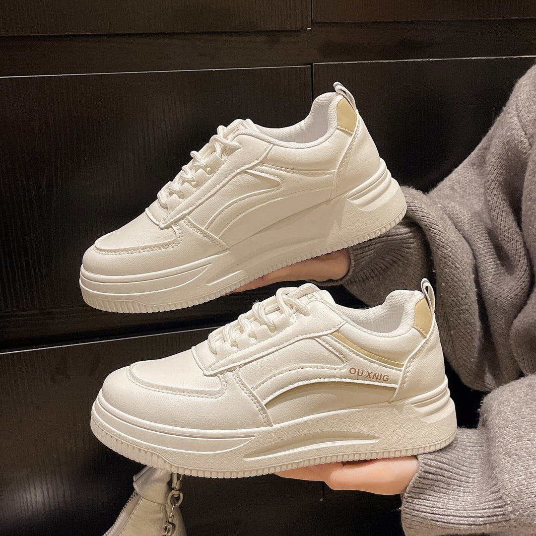 Damen Modische und bequeme Sneaker mit Plateau-Sohle EB