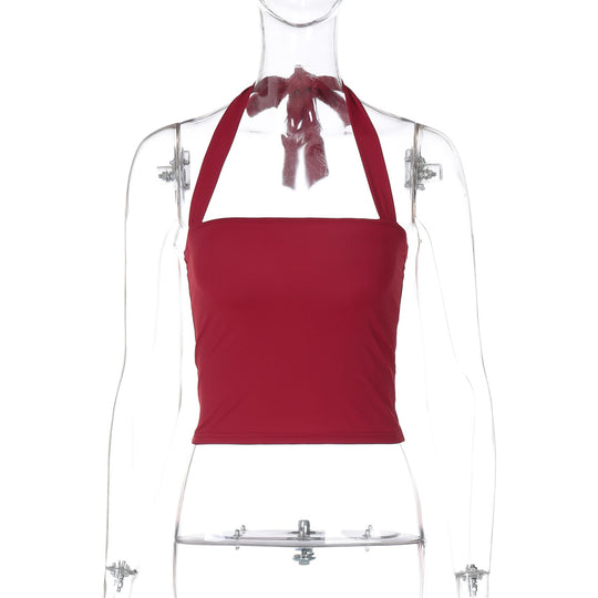 Damen Crop-Top mit Halteroberteil und eleganter Passform EB