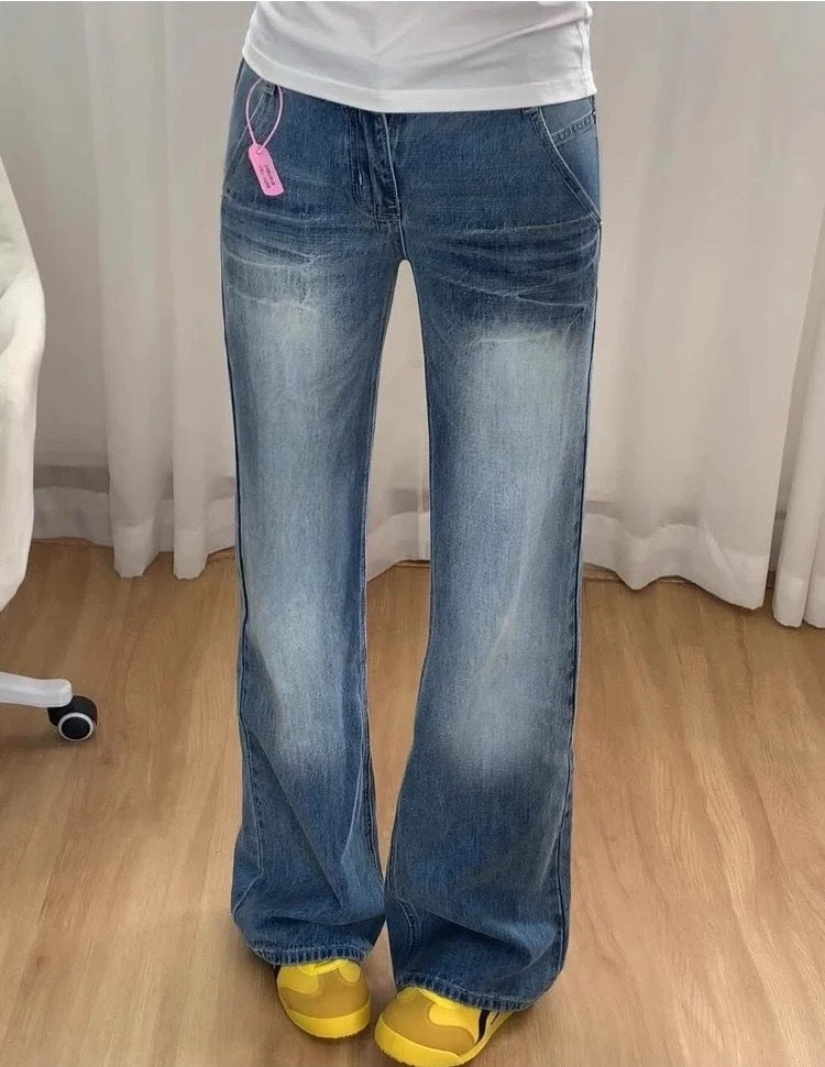Damen Flared Jeans mit hohem Bund EB