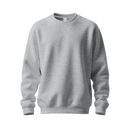 Herren nan Oversize-Rundhals-Sweatshirt aus weichem Baumwollfleece mit gerippten Bündchen EB