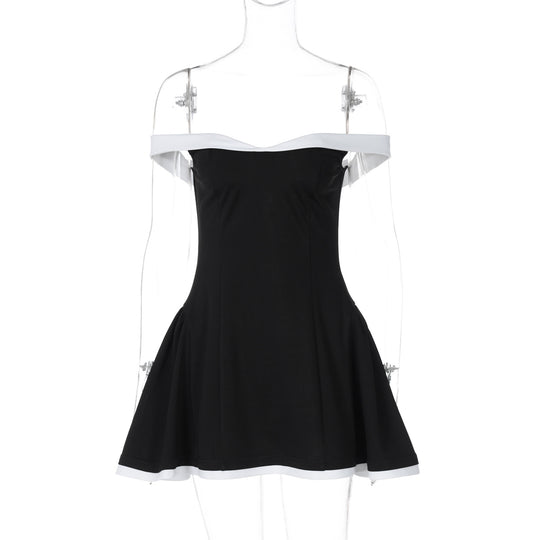 Damen Off-Shoulder Kleid EB