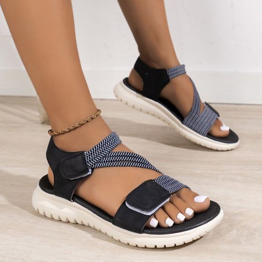 Damen Sportliche Riemchen-Sandalen mit ergonomischem Design EB