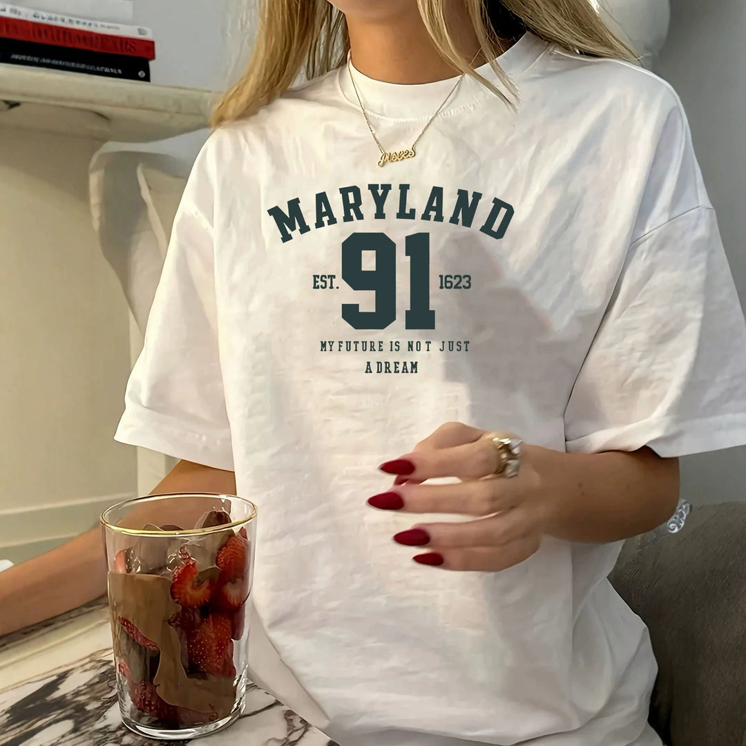 Damen oversized Bachelorette T-Shirt mit exklusivem Print EB