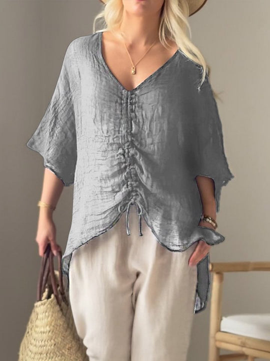 Damen leichtes, oversize Tunika-Shirt EB